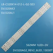 Светодиодная лента подсветки для SVJ320AG2 32D2000, SVJ320AK3, SVJ320AL1, LB-M320X13-E1-A-G1-SE2, SVJ320AL6, LB-C320X14-E12-L-G2-SE3