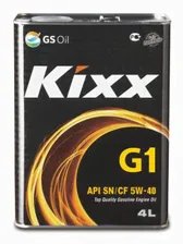 Масло Kixx 5W40 SN/CF/SP G1, 4л син.